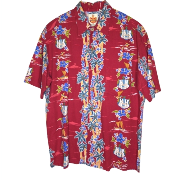 Duke Kahanamoku Men's Medium Vintage Button Up Hawaiian Camp Shirt - Picture 1 of 11